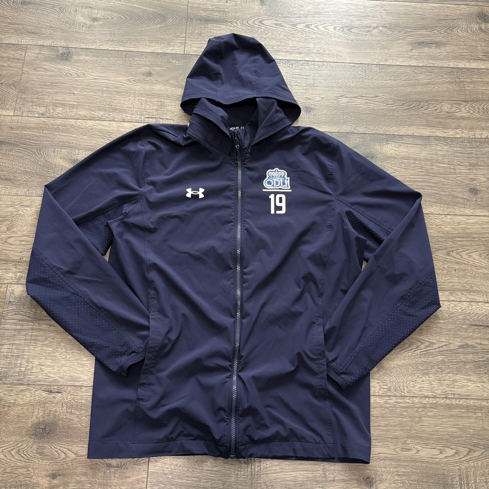 Old Dominion Monarchs Hooded Jacket Mens Medium NCAA Under Armour College Player